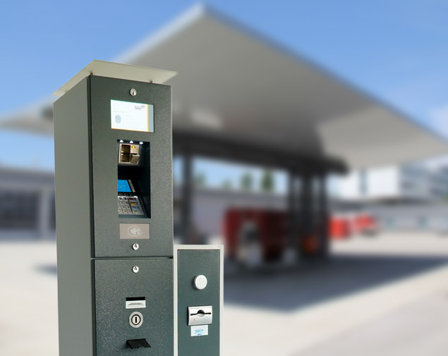 Tankautomat für bar-, ec-/Kreditzahlung
